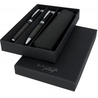 LUXE SET REGALO COPPIA PENNE CARBON REFIL NERO 107110