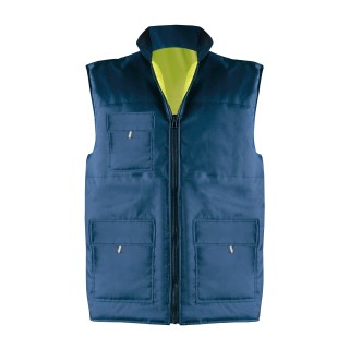 GILET IMBOTTITO, IMPERMEABILE E REVERSIBILE IN POLIESTERE PONGEE 09001