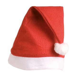 CAPPELLINO BABBO NATALE IN PANNO  "TAGLIA SMALL", 24X30 CM 20301B