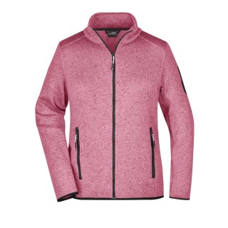 W KNITTED FLEECE JACKET 100%P