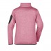 W KNITTED FLEECE JACKET 100%P